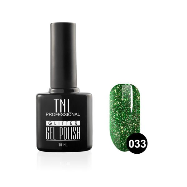 Гель-лак TNL - Glitter №33 - Зеленый