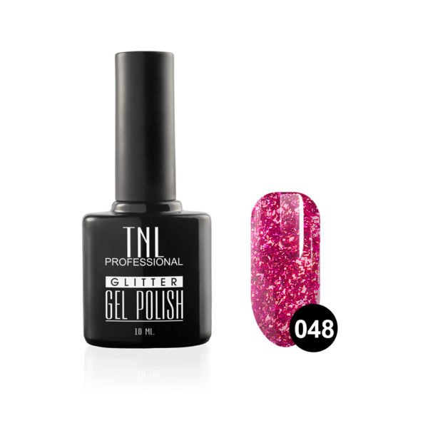 Гель-лак TNL - Glitter №48 - Пурпур