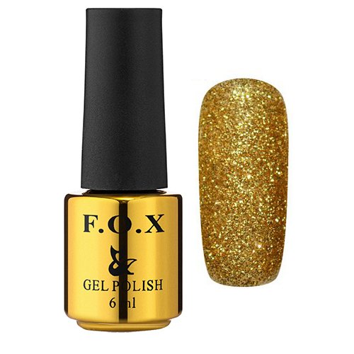 F.O.X gel-polish gold Pigment 038, 6 ml