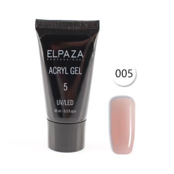 ELPAZA, Acryl gel 05, прозрачно-розовый, 30 мл.